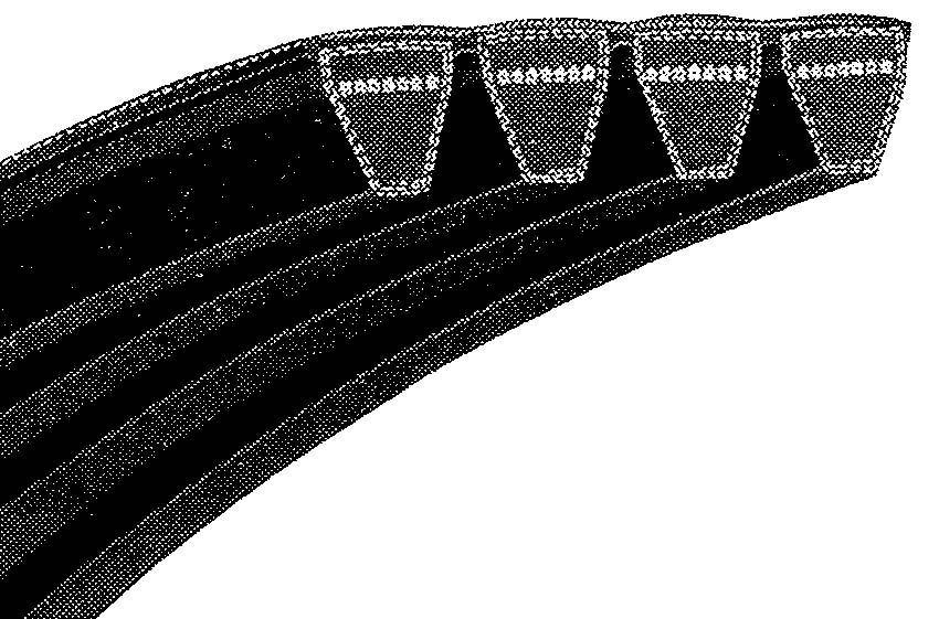 Rubber D&D PowerDrive R3VX475-2 Banded Cogged V Belt Rubber D&D PowerDrive R3VX475-2 Banded Cogged V Belt